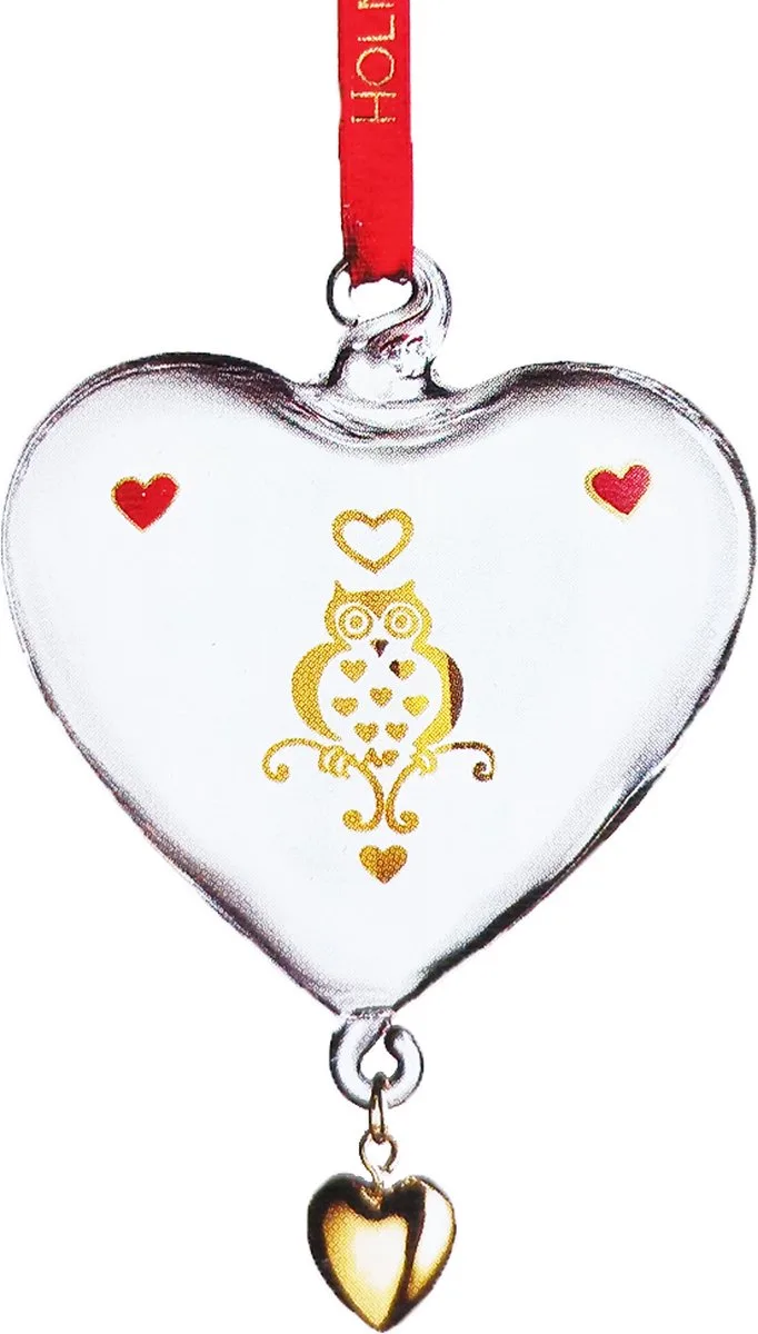 Christmas kerstbal Heart van Holmegaard in Transparant – productfoto