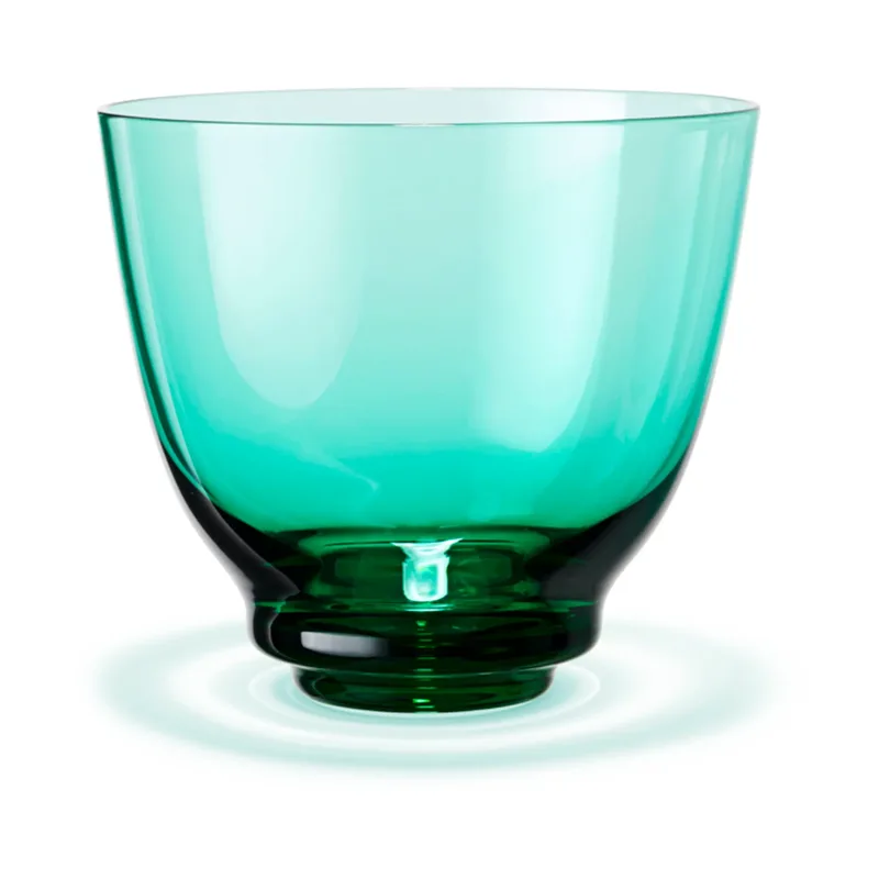 Flow Wasserglas 35cl Emerald green van Holmegaard – productfoto