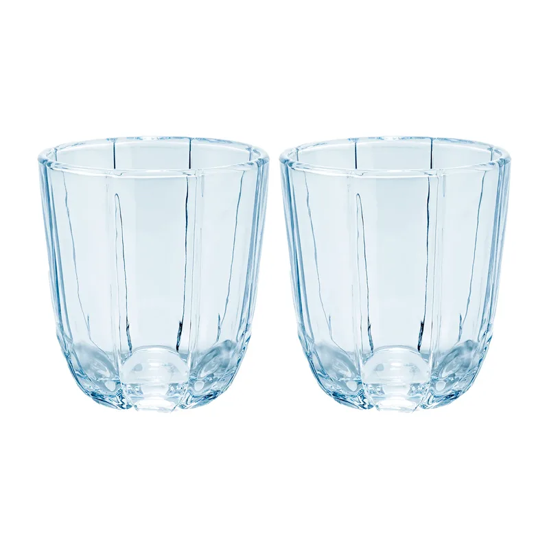 Lily Wasserglas 32cl 2er Pack Blue iris by Holmegaard – product photo