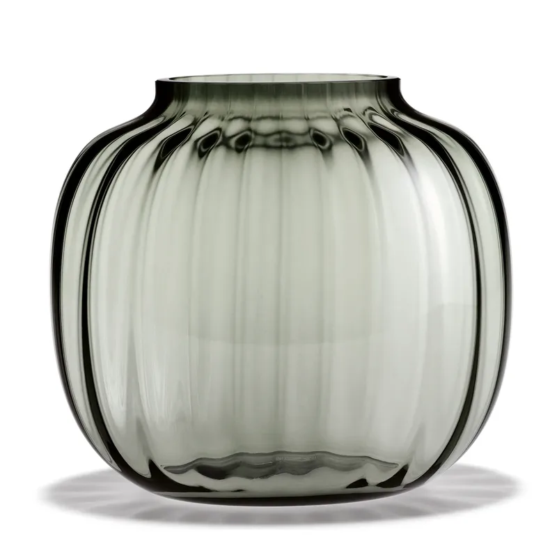 Primula Vase oval 17,5cm Smoke by Holmegaard – product photo