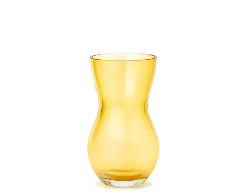 Tischvase Calabas Amber, H 16 cm by Holmegaard in Gelb – product photo