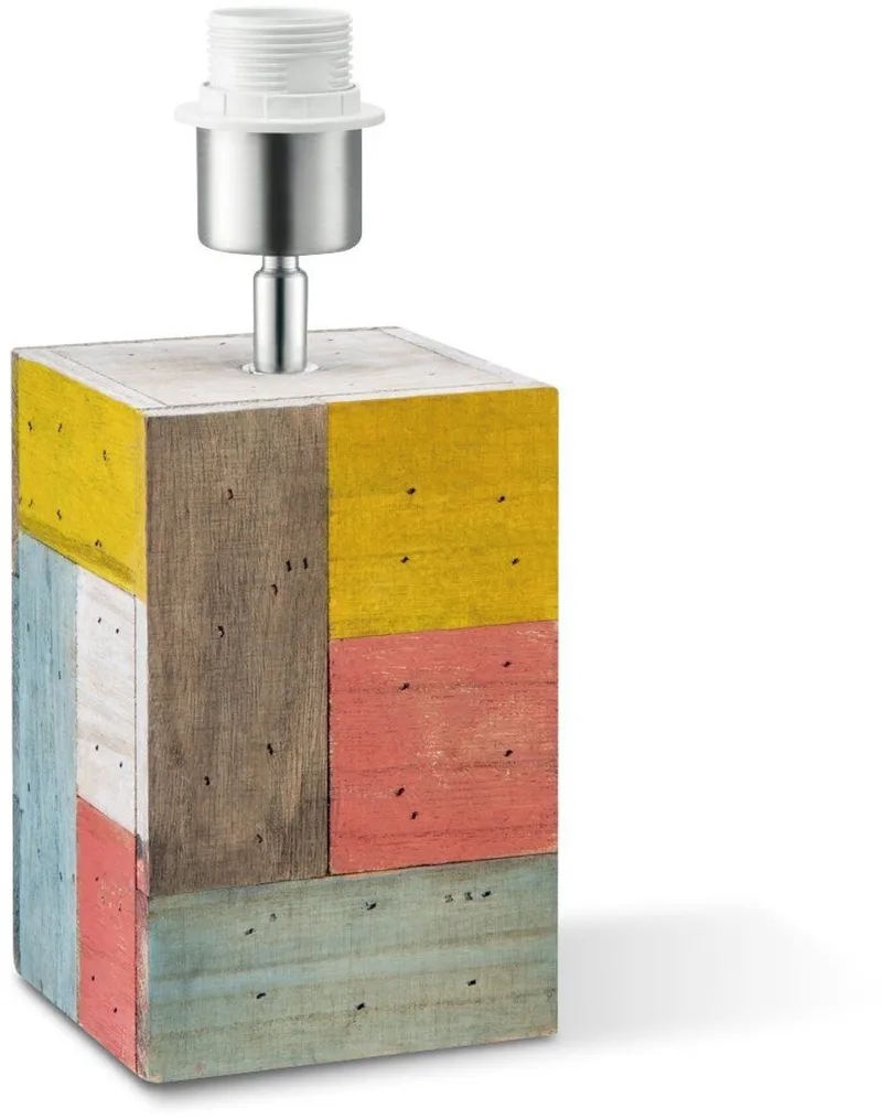CUBO tafellampvoet - multicolor, E27, 28 cm van Home Sweet Home in Meerkleurig – productfoto