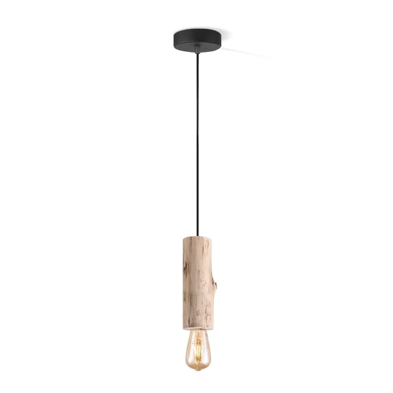 hanglamp Billy large - houten tak by Home Sweet Home in Brown – product photo
