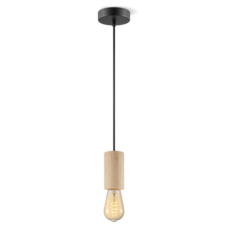 hanglamp Billy small - houten tak by Home Sweet Home in Brown – product photo