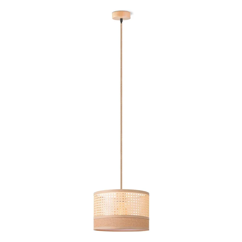 hanglamp Cane weave - linnen by Home Sweet Home in Natural – product photo