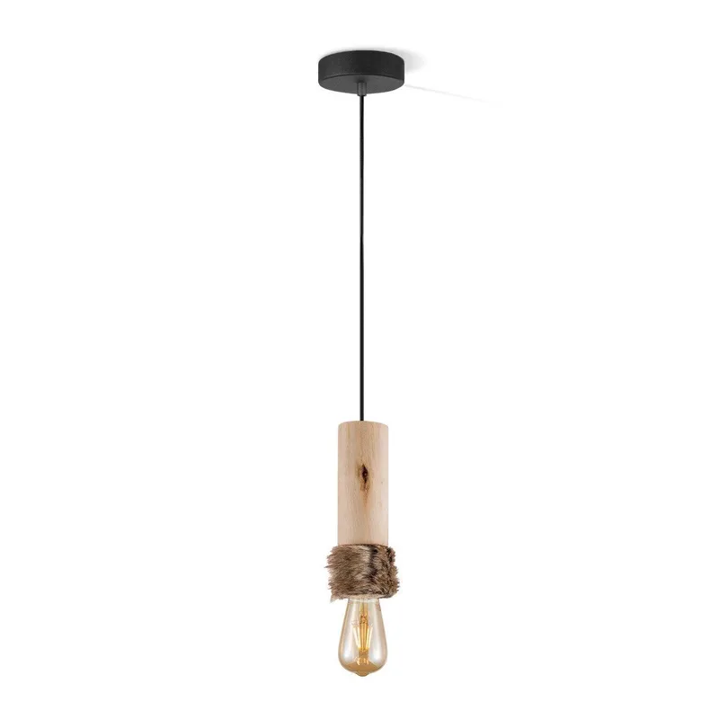 hanglamp Furdy large - hout by Home Sweet Home in Brown – product photo