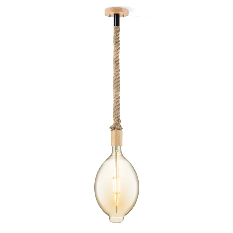 hanglamp Leonardo Oval by Home Sweet Home in Amber – product photo