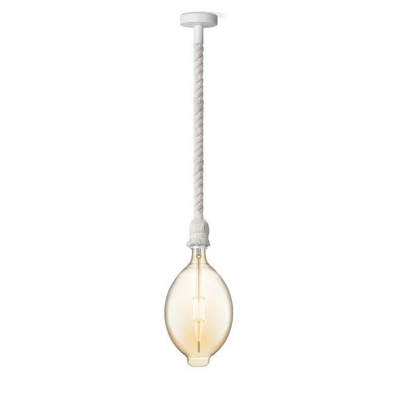 hanglamp Leonardo wit Oval by Home Sweet Home in Amber – product photo