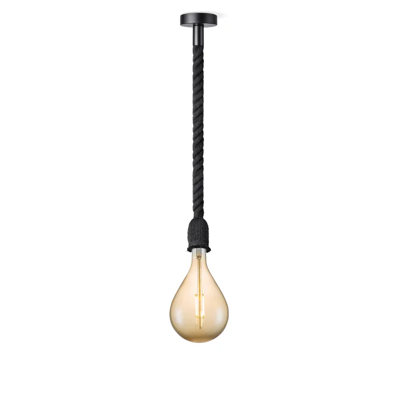 hanglamp Leonardo zwart Pear van Home Sweet Home in Amber – productfoto