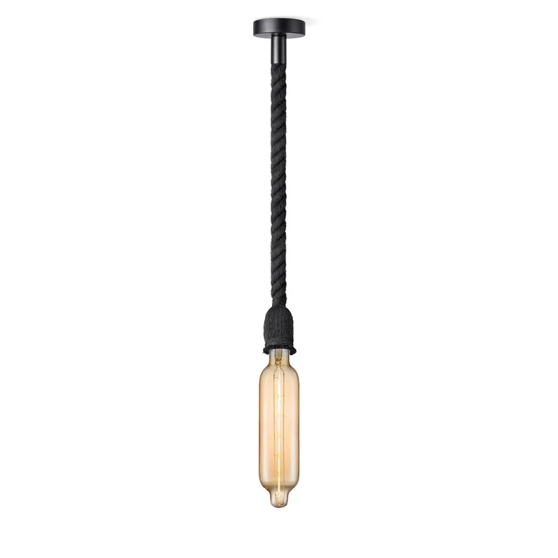 hanglamp Leonardo zwart Tube by Home Sweet Home in Amber – product photo