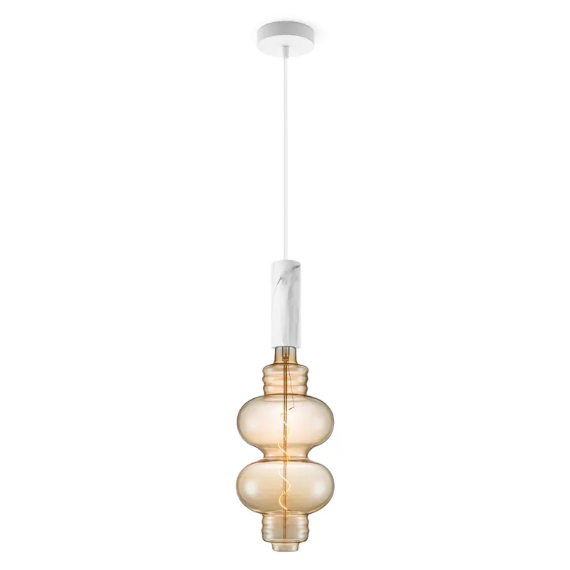 hanglamp Saga marmer Diabolo van Home Sweet Home in Amber – productfoto