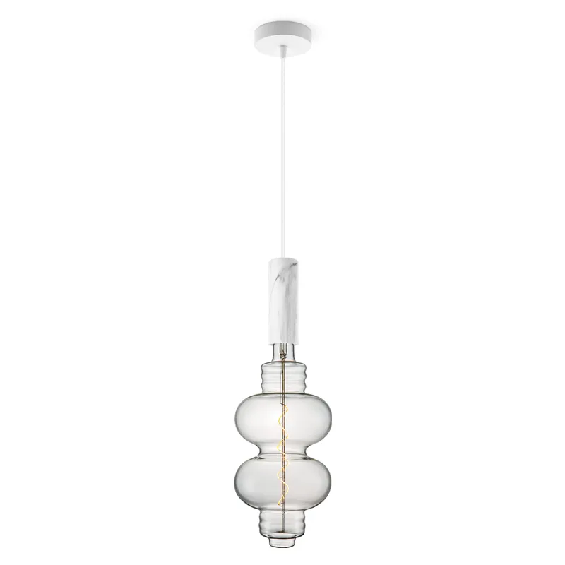hanglamp Saga marmer Diabolo van Home Sweet Home in Helder – productfoto