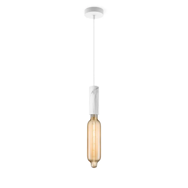hanglamp Saga marmer Tube by Home Sweet Home in Amber – product photo