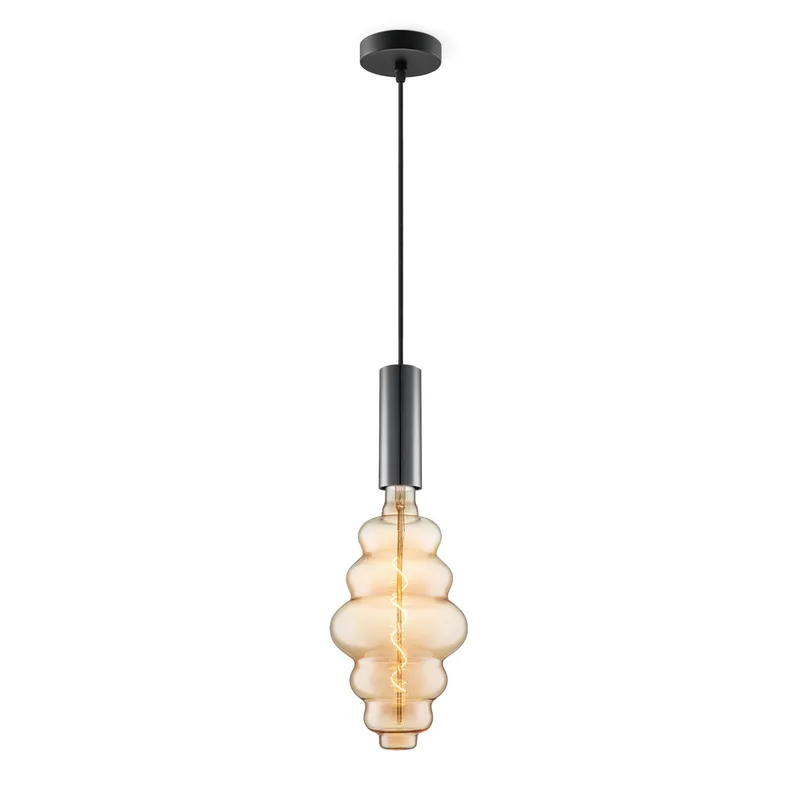 hanglamp Saga zwart Cloud by Home Sweet Home in Amber – product photo