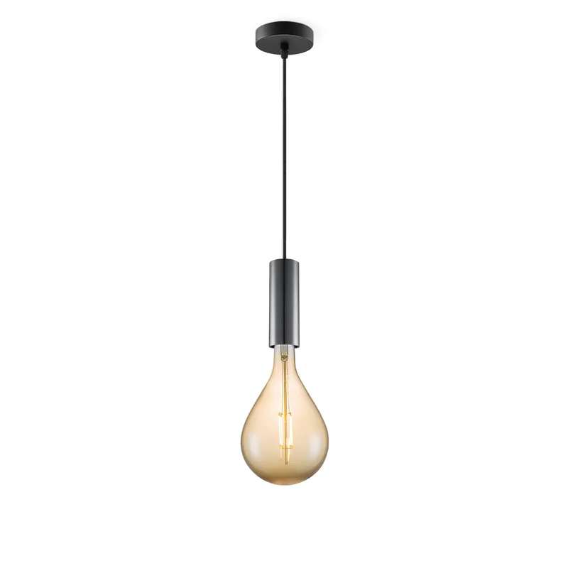 hanglamp Saga zwart Pear by Home Sweet Home in Amber – product photo