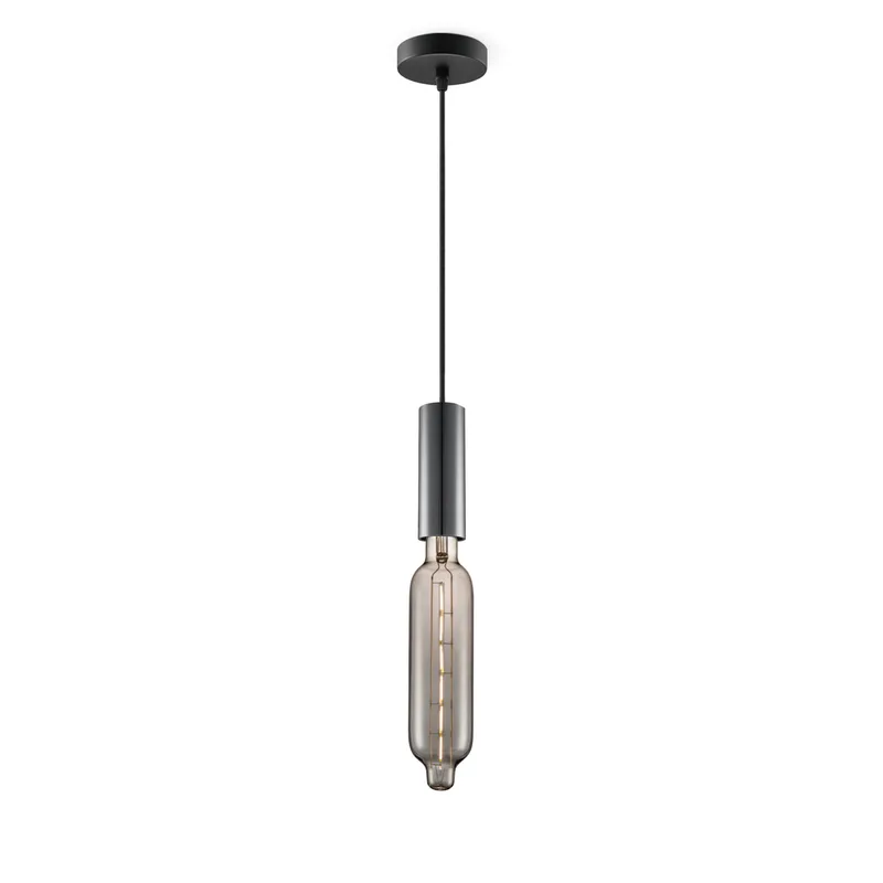 hanglamp Saga zwart Tube by Home Sweet Home in Smoke – product photo