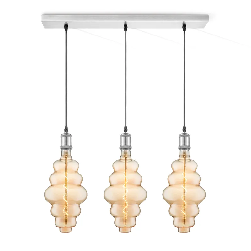 hanglamp Vintage 3L Beam Cloud by Home Sweet Home in Amber – product photo