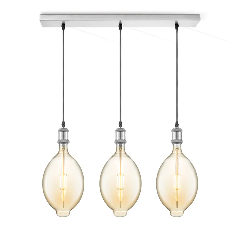 hanglamp Vintage 3L Beam Oval by Home Sweet Home in Amber – product photo
