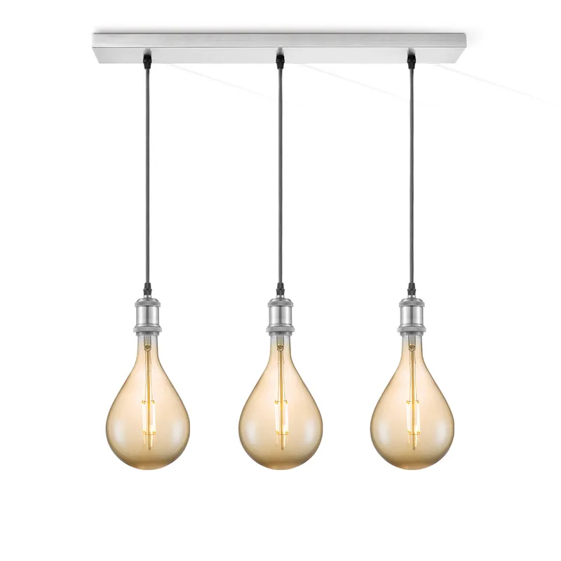 hanglamp Vintage 3L Beam Pear by Home Sweet Home in Amber – product photo