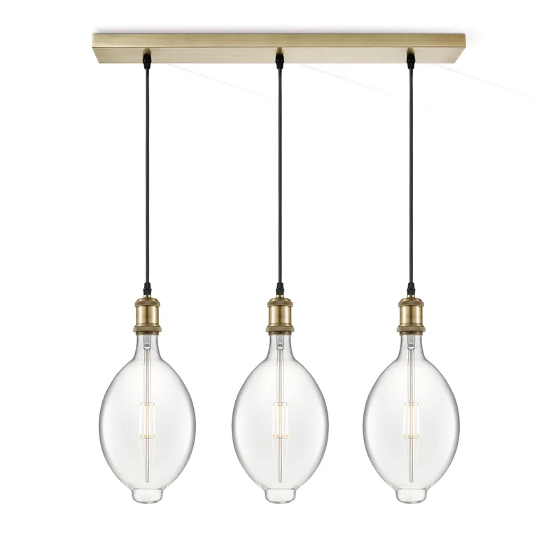 hanglamp Vintage brons 3L Beam Oval by Home Sweet Home in Helder – product photo