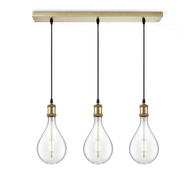 hanglamp Vintage brons 3L Beam Pear van Home Sweet Home in Helder – productfoto
