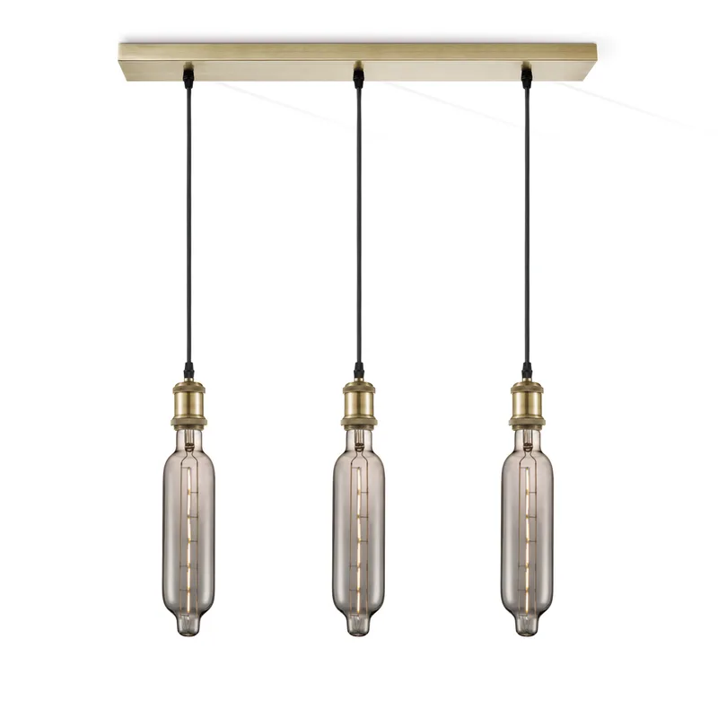 hanglamp Vintage brons 3L Beam Tube by Home Sweet Home in Smoke – product photo