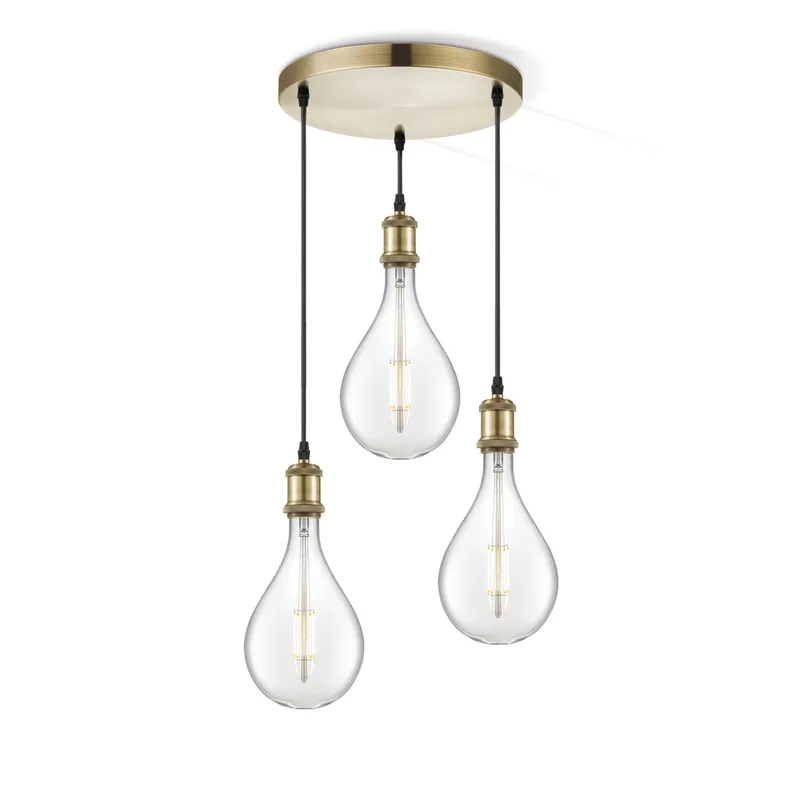 hanglamp Vintage brons 3L Pear van Home Sweet Home in Helder – productfoto