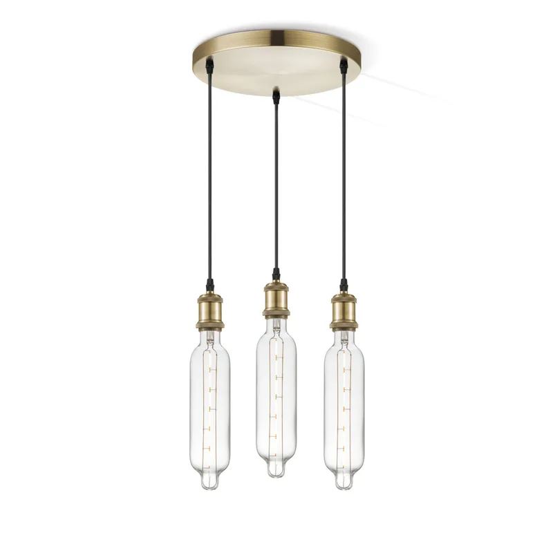 hanglamp Vintage brons 3L Tube van Home Sweet Home in Helder – productfoto