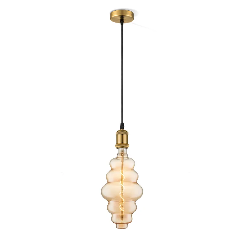hanglamp Vintage Cloud - Brons by Home Sweet Home in Amber – product photo