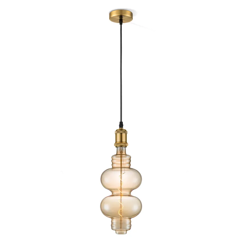 hanglamp Vintage Diabolo - Brons by Home Sweet Home in Amber – product photo