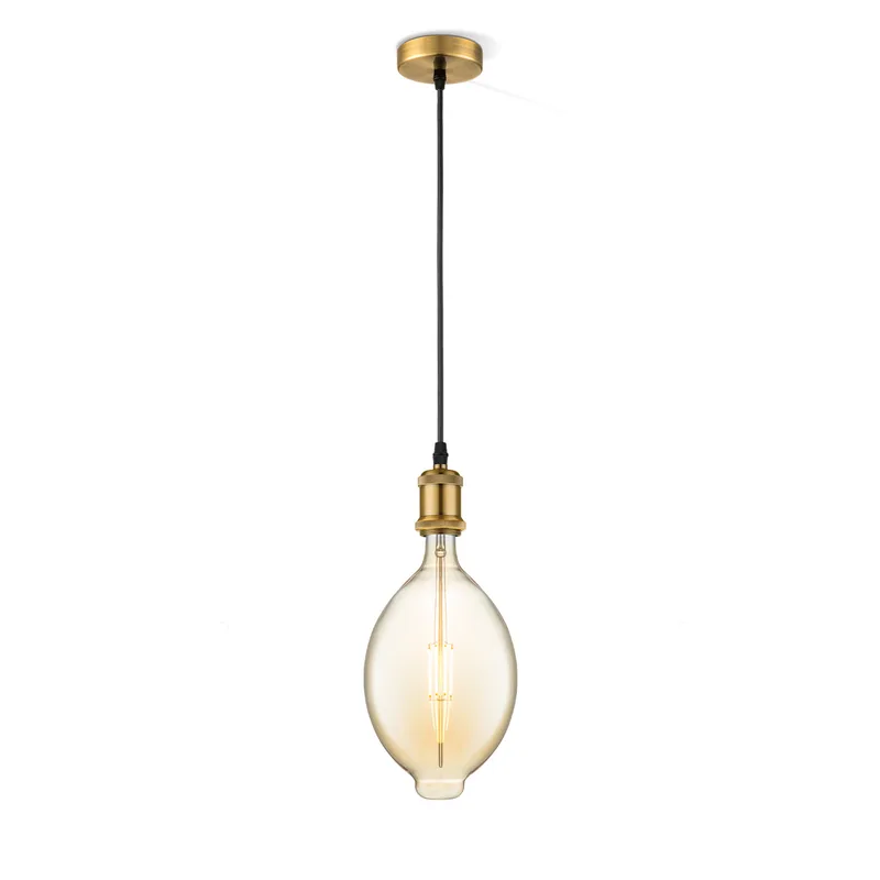 hanglamp Vintage Oval - Brons by Home Sweet Home in Amber – product photo