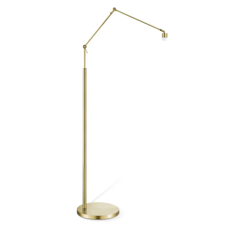 Klassieke vloerlamp voet Shift voor lampenkap - 80/35/160 - gemaakt van Metaal - geschikt voor E27 LED lichtbron - voor lampenkap met doorsnede max.50cm de Home Sweet Home en Laiton – photo du produit