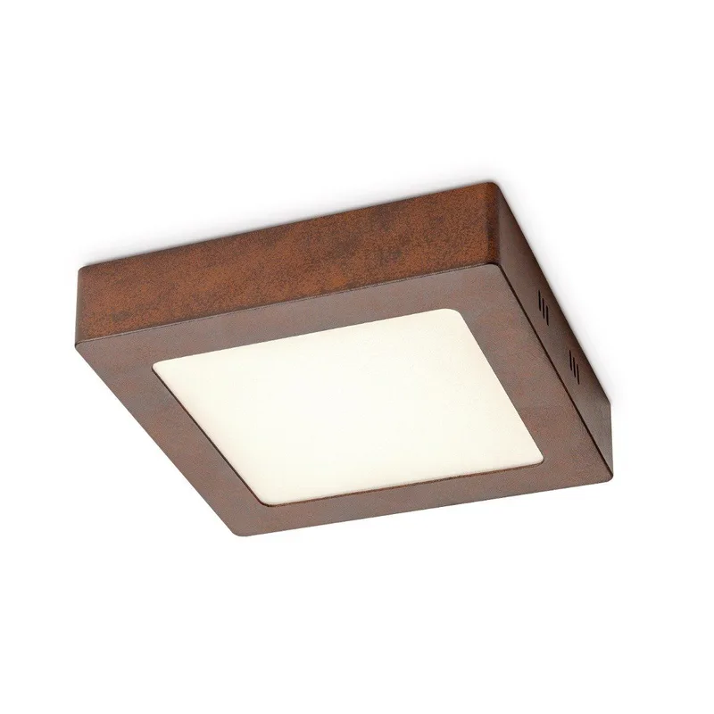 LED plafondlamp Ska 17 vierkant - roest by Home Sweet Home in Roestbruin – product photo