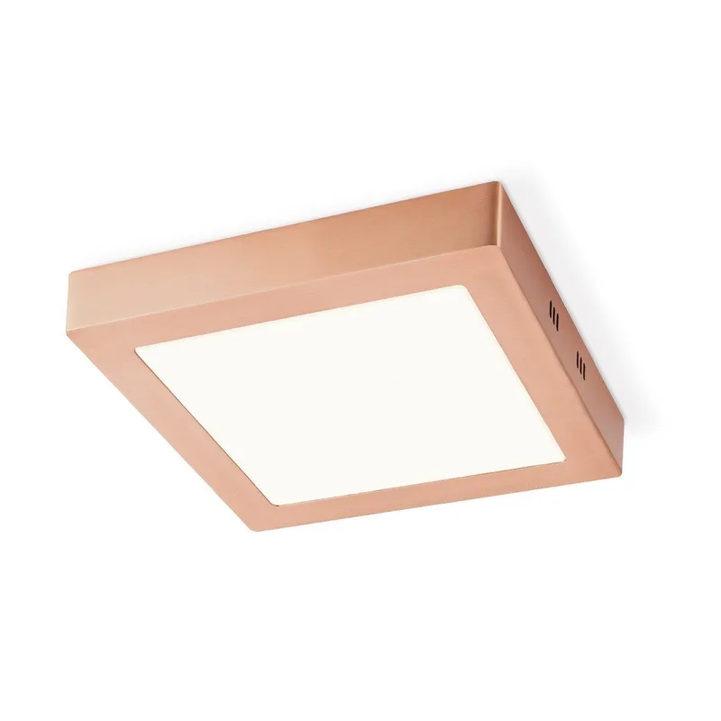 LED plafondlamp Ska vierkant 22,5 van Home Sweet Home in Koper – productfoto