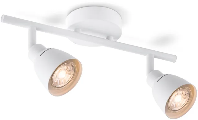 Moderne LED Opbouwspot AKA - 32/9/16.5cm - 2 lichts plafondspot - gemaakt van metaal - voor Woonkamer en Slaapkamer