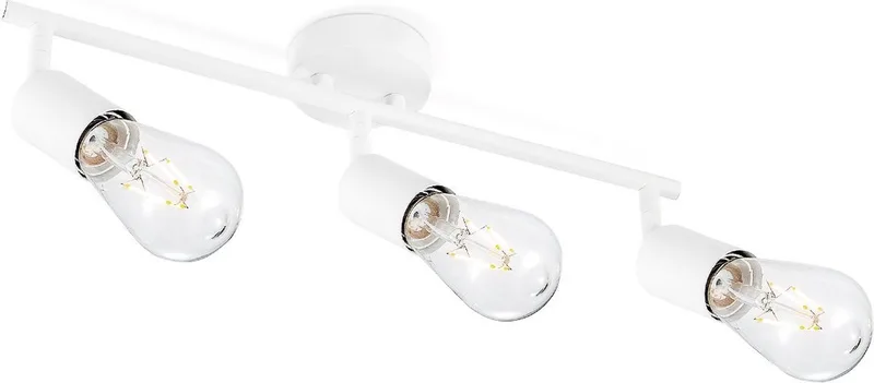 Moderne LED Opbouwspot Mello - 45.5/11.5/16cm - 3 lichts plafondspot - Dimbaar - inclusief LED lichtbron - E27 fitting - 4W van Home Sweet Home in Wit – productfoto