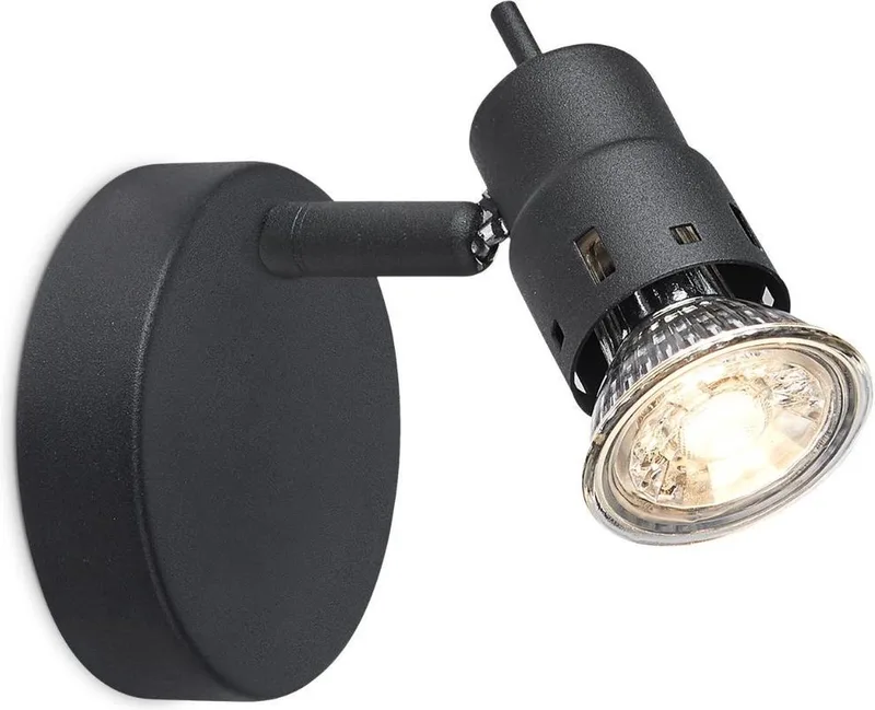 Moderne Plafondspots - Met GU10 Fitting - Metaal Spotlights - 9.5 x 9.5 x 13.7cm - Voor woonkamer en slaapkamer by Home Sweet Home in Black – product photo