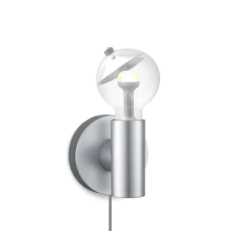 Move Me wandlamp Wally - Cone 3W - zilver van Home Sweet Home in Grijs – productfoto