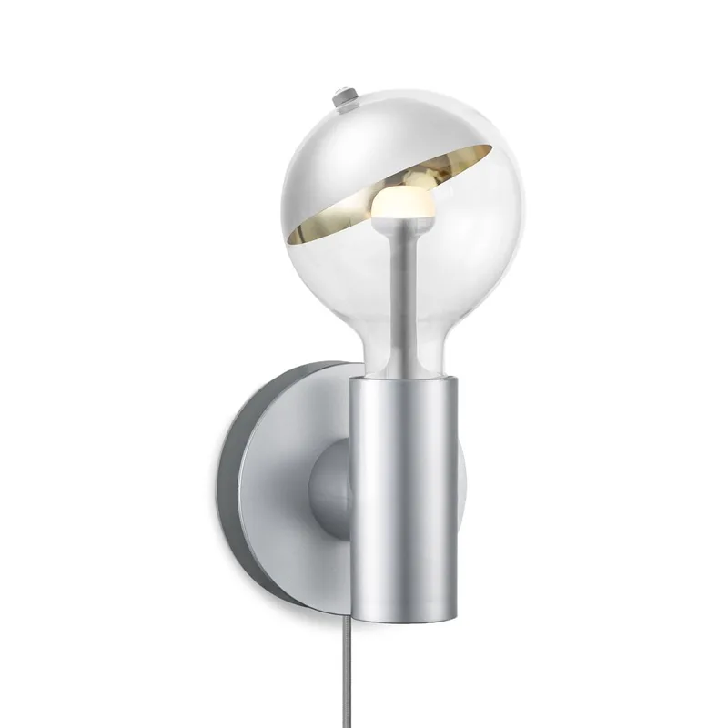 Move Me wandlamp Wally - Sphere 5,5W zilver goud van Home Sweet Home in Grijs – productfoto