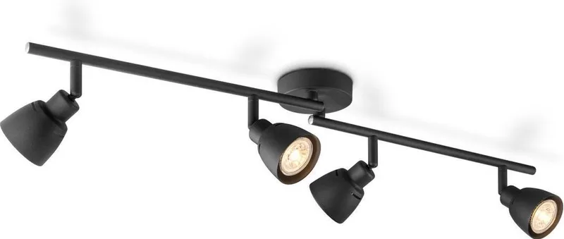plafondspot Aka 4 - 4 x GU10 - zonder lichtbronnen by Home Sweet Home in Black – product photo