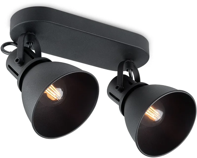 plafondspot Fama 2 - 2 x E14 - zonder lichtbronnen by Home Sweet Home in Black – product photo
