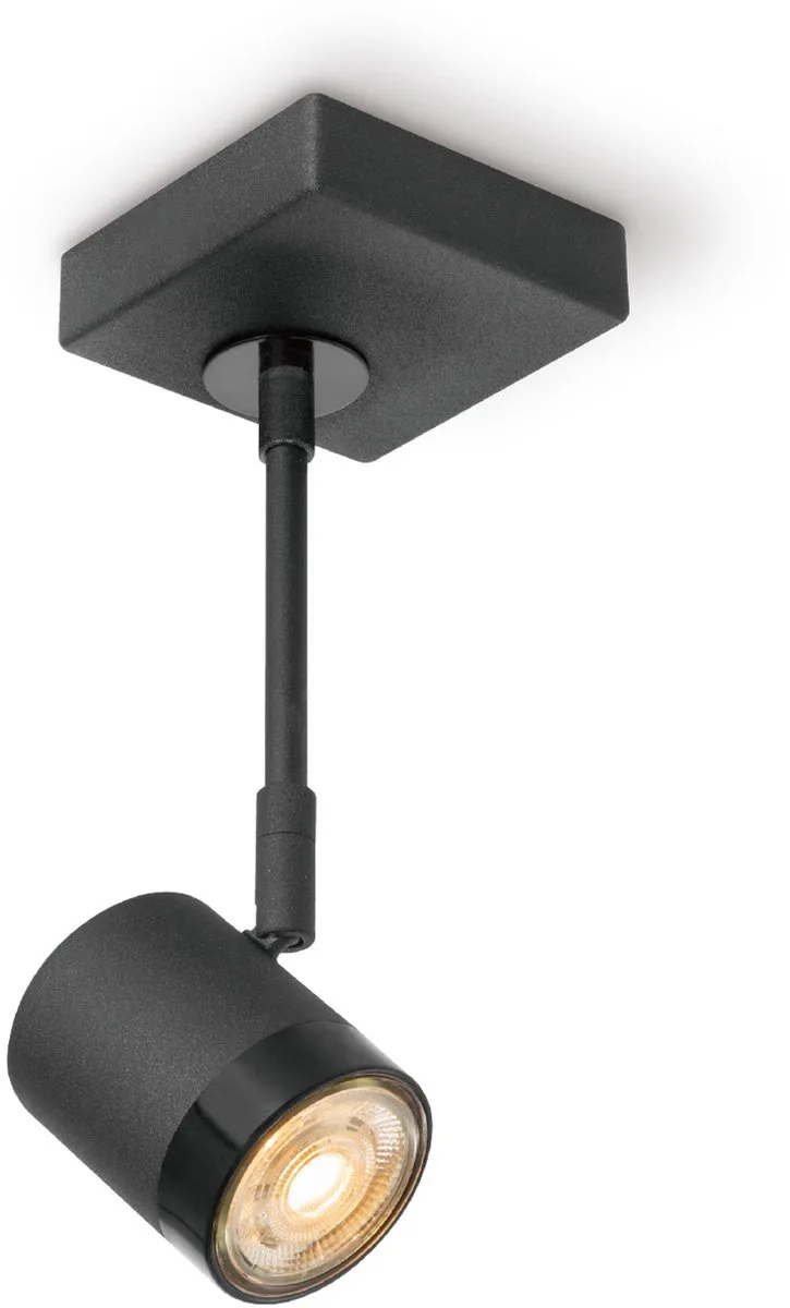plafondspot Manu 1 - GU10 - zonder lichtbron by Home Sweet Home in Black – product photo