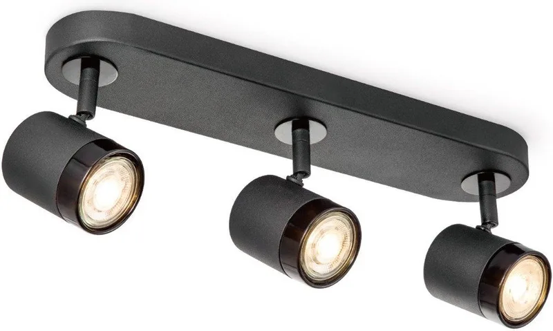 plafondspot Manu 3 - 3 x GU10 - zonder lichtbronnen by Home Sweet Home in Black – product photo