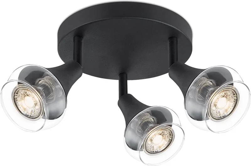 plafondspot Vaya 3 - 3 x GU10 - zonder lichtbronnen by Home Sweet Home in Black – product photo