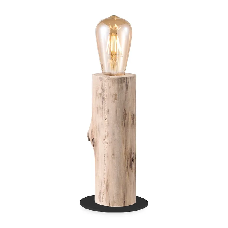tafellamp Billy large - houten tak de Home Sweet Home en Marron – photo du produit