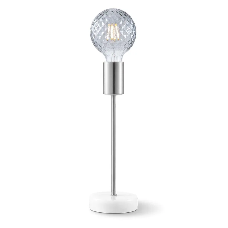 tafellamp Cava Marble - marmer/mat staal van Home Sweet Home in Grijs – productfoto