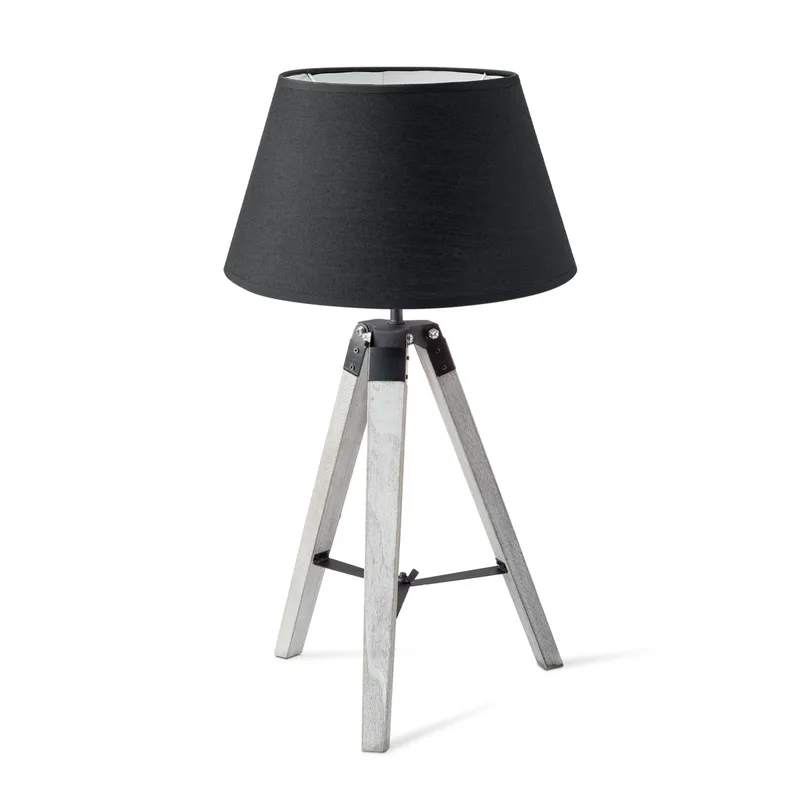 tafellamp Dia wit & lampenkap Largo by Home Sweet Home in Black – product photo