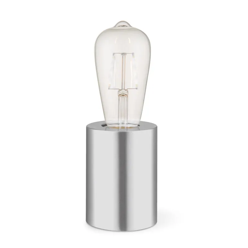 tafellamp Dry 10 rond - mat staal van Home Sweet Home in Zilver, Rvs – productfoto