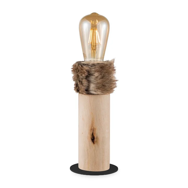 tafellamp Furdy large - hout by Home Sweet Home in Brown – product photo