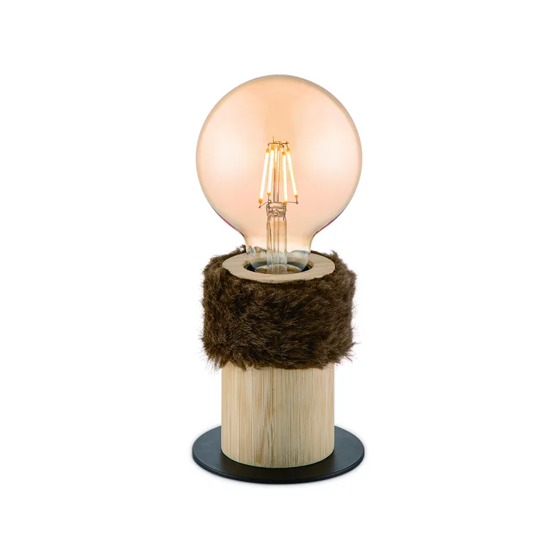 tafellamp Furdy small - hout by Home Sweet Home in Brown – product photo